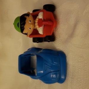 BOBBY'S WORLD BLUE CAR Vintage 2" Fox Kids McDonald's Toy 1994 PLAY CONDITION